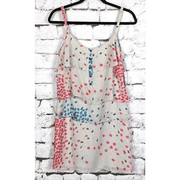 RORY BECA x F21 Confetti Dot Tiered Mini Slip Dress Medium NWT - Picture 2 of 9